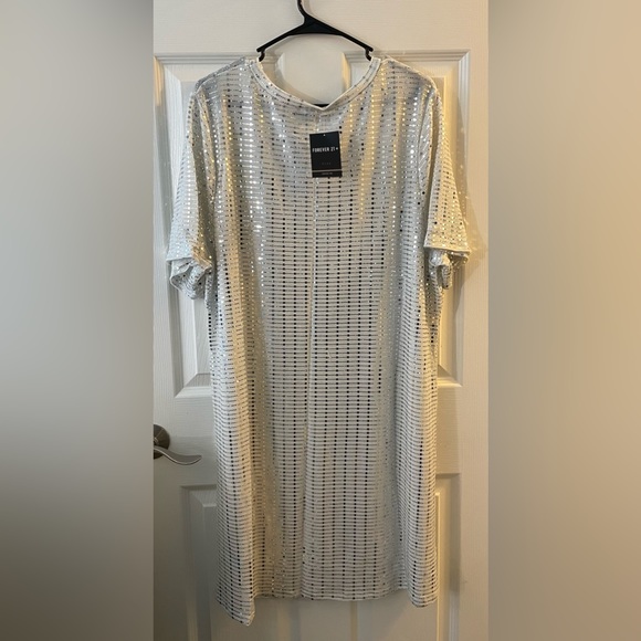 Plus Size Sequin Mini Dress - Picture 4 of 5